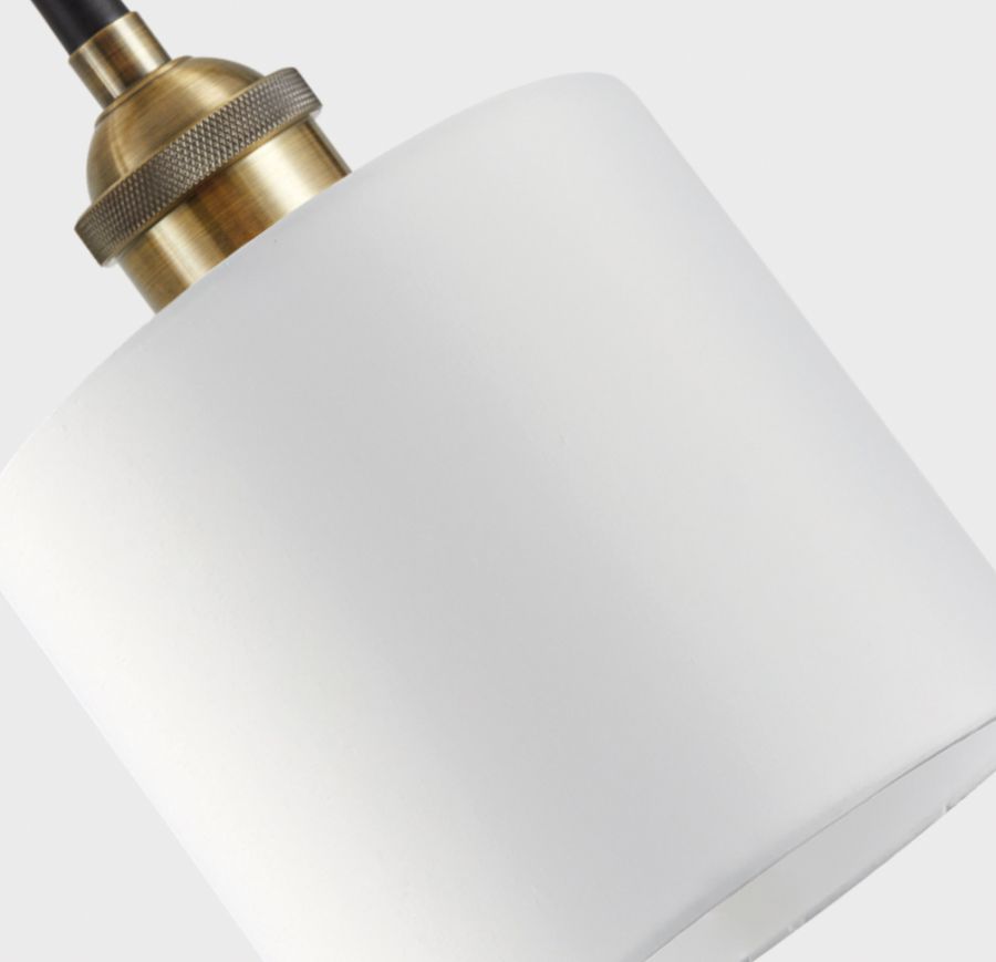 SE21-BR-10-4BL-SH1 MAGNUM BRONZE White Shade Pendant+ HOMELIGHTING 77-8731